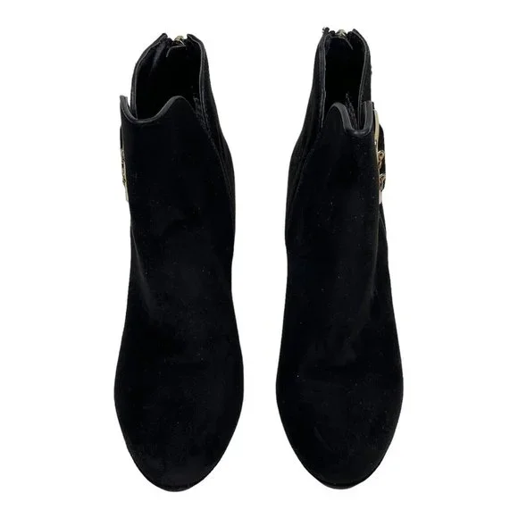 Xti Womens Ankle Boots Black Suede Size 7 - Picture 5 of 10